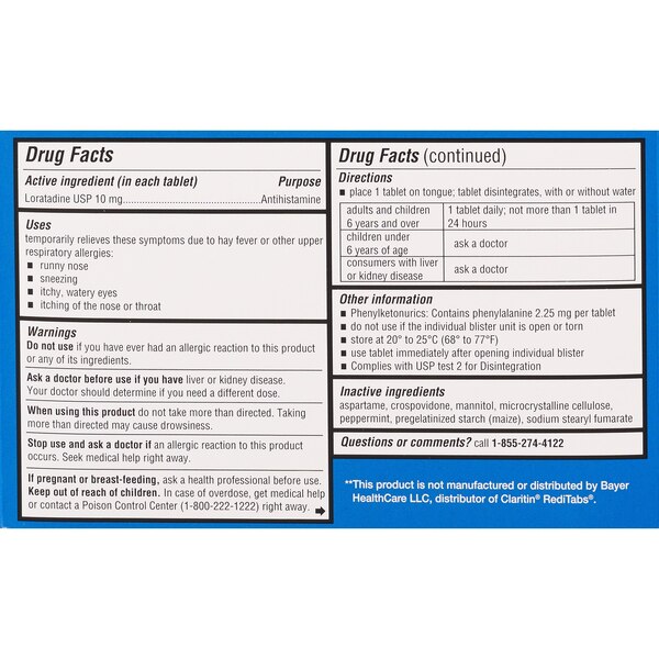 CVS Health 24HR Allergy Relief Loratadine Orally Disintegrating Tablets