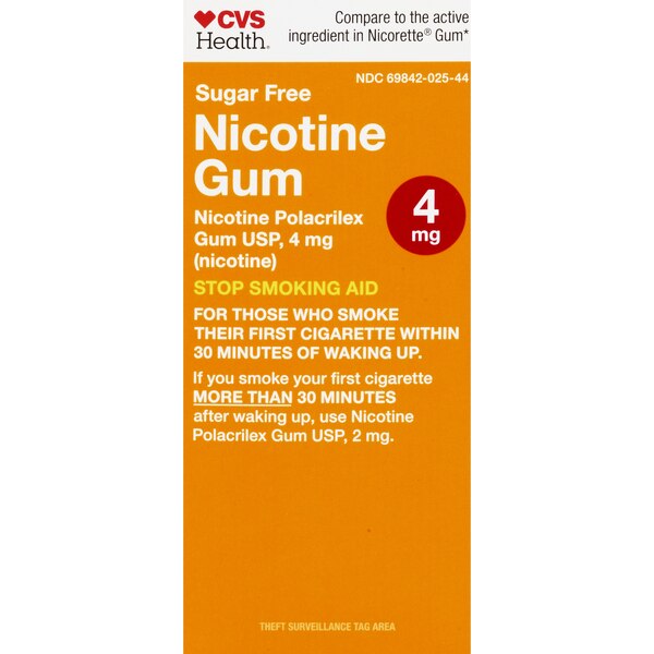 CVS Health Sugar Free Nicotine Gum, Fruit