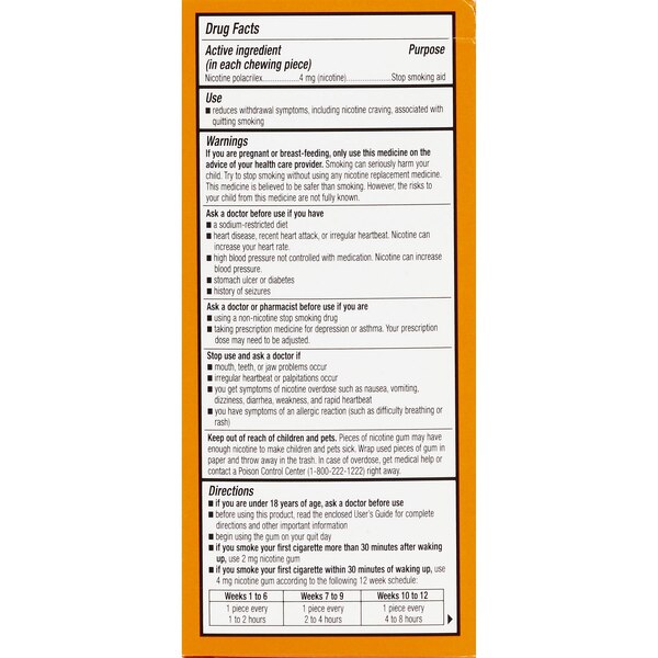 CVS Health Sugar Free Nicotine Gum, Fruit