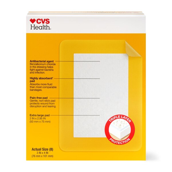 CVS Health Anti-Bacterial Adhesive Pads