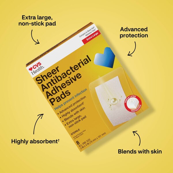 CVS Health Anti-Bacterial Adhesive Pads