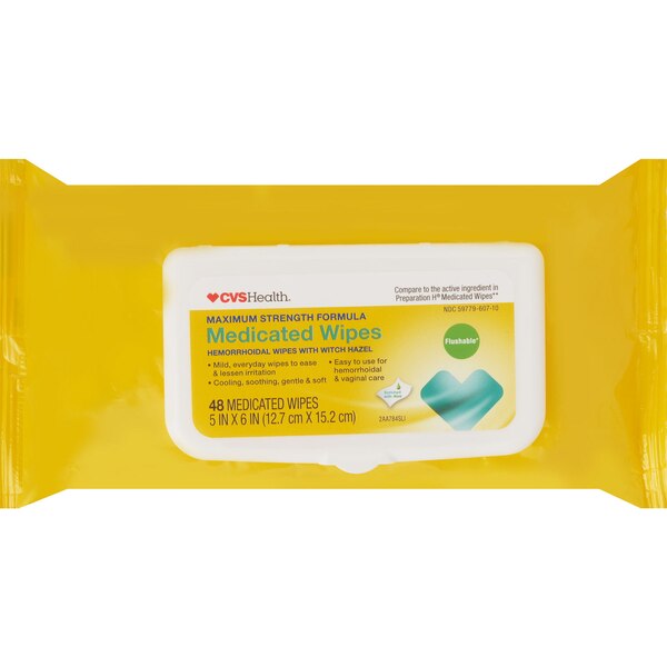 CVS Health Hemorrhoidal Medicated Wipes