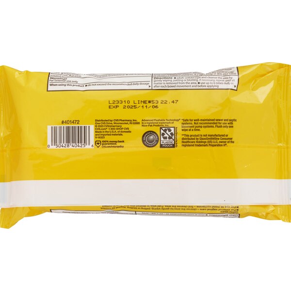 CVS Health Hemorrhoidal Medicated Wipes