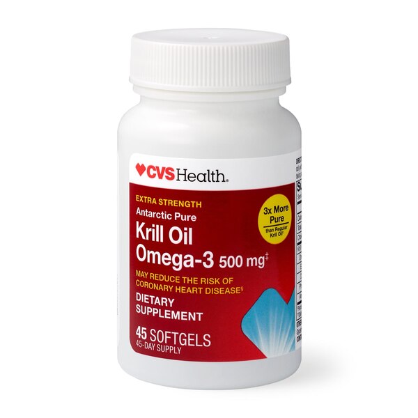 CVS Health Omega-3 Krill Oil Softgels
