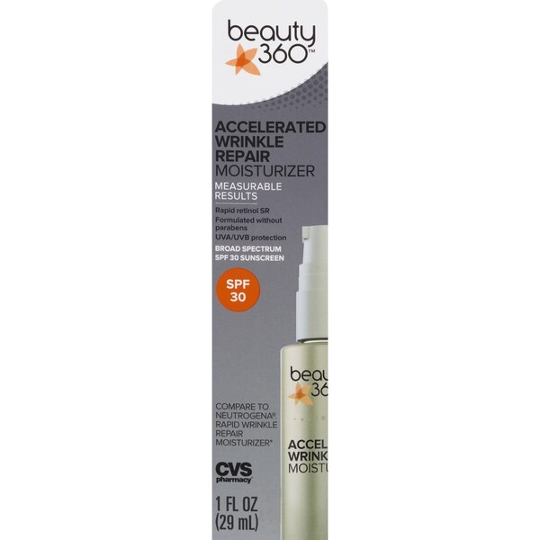 Beauty 360 Accelerated Wrinkle Repair - Hidratante de uso diario, 1 oz