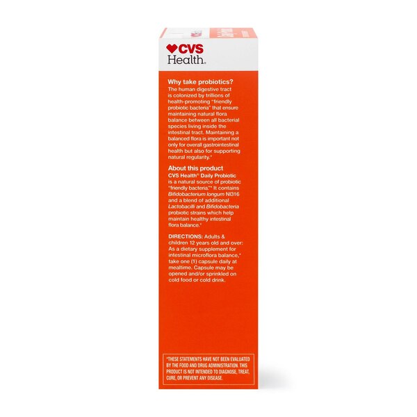 CVS Health Daily Probiotic Capsules, 30 CT
