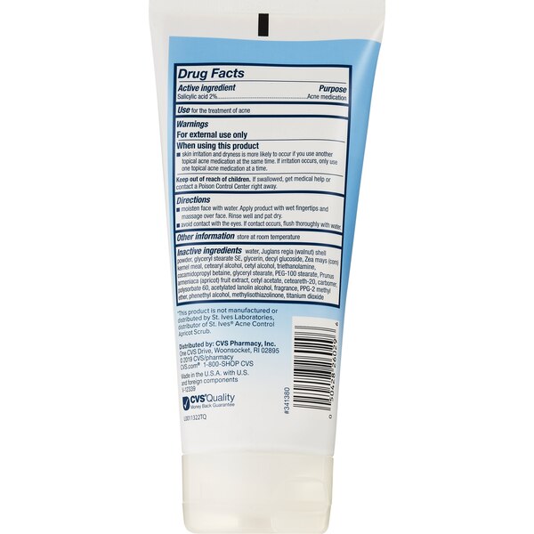 Beauty 360 - Exfoliante para el control de manchas y espinillas, Apricot, 6 oz