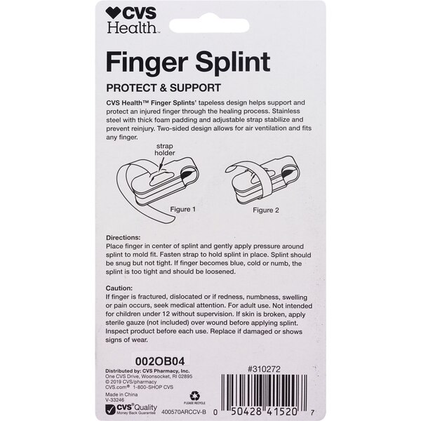 CVS Health Finger Splint Deluxe Aluminum/Foam