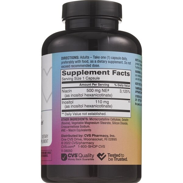 CVS Health Flush Free Niacin Capsules, 200 CT