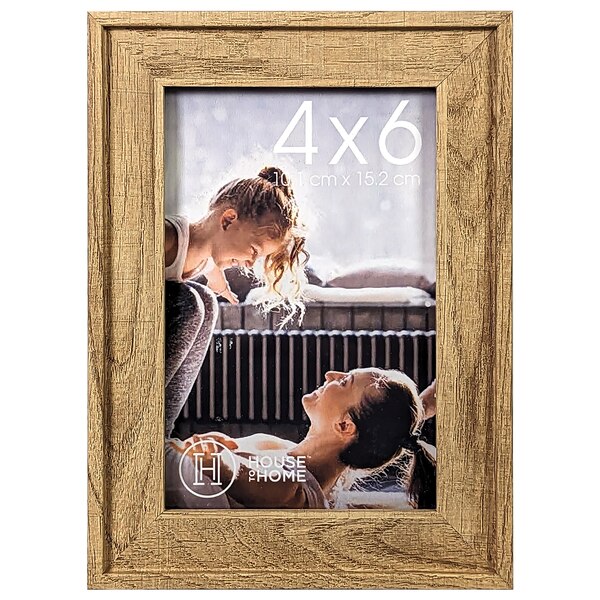 House To Home Natural Wood Tone Picture Frame, 4 x 6 in