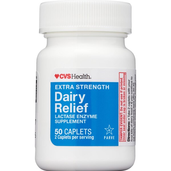 CVS Health Dairy Relief Caplets Extra Strength