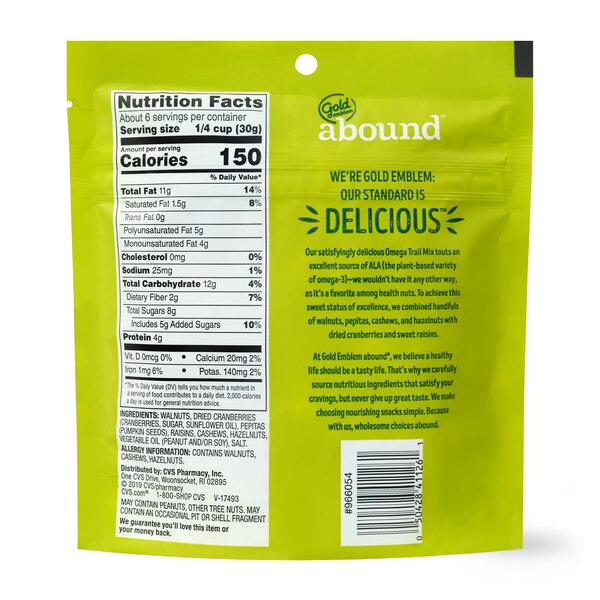 Gold Emblem Abound Omega Trail Mix