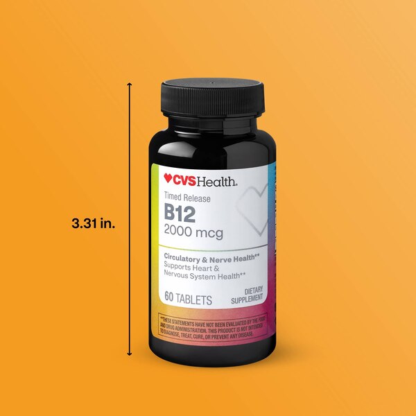 CVS Health Vitamin B12 Tablets, 60 CT