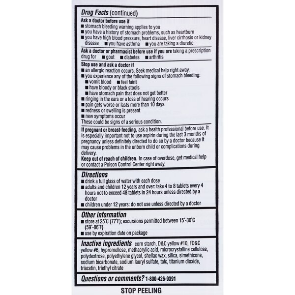 CVS Health Low Dose Aspirin 81 MG Enteric Coated Tablets
