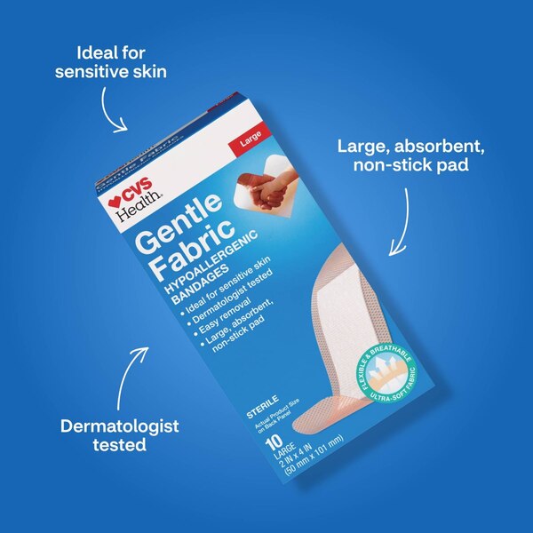 CVS Health Gentle Fabric Bandages