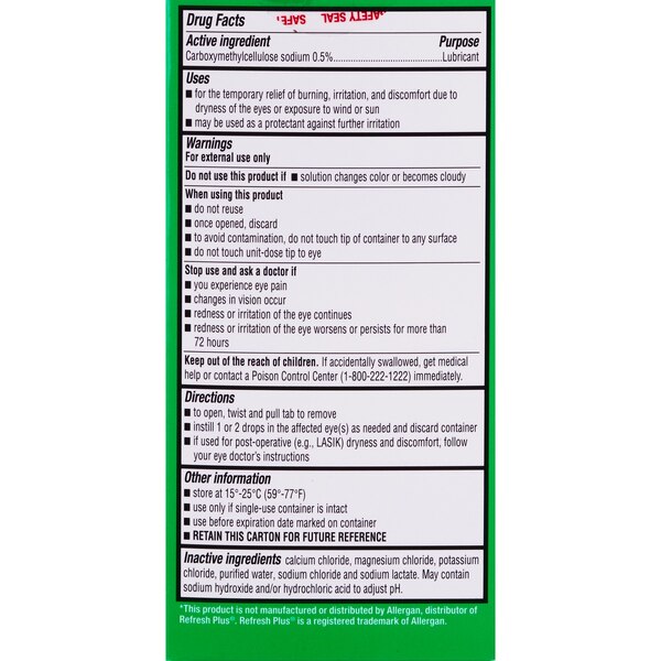 CVS Health Preservative-Free Lubricant Eye Drops, 70 CT