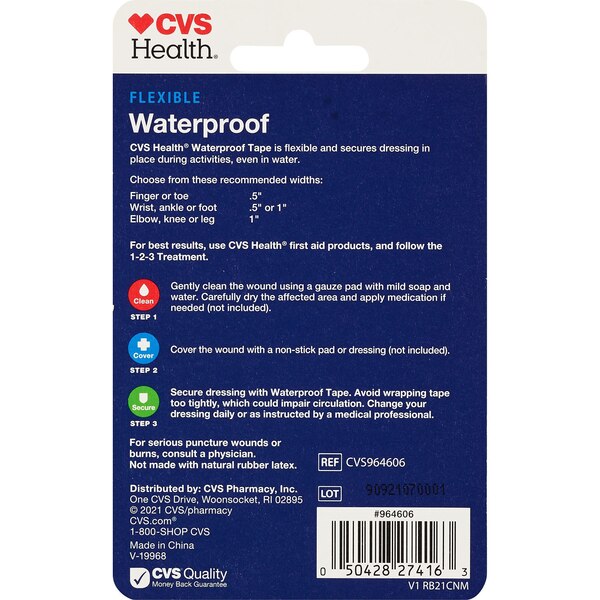 CVS Health Easy Tear Waterproof Adhesive Tape