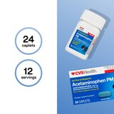 CVS Health Extra Stength Acetaminophen PM Pain Reliever & Nighttime Sleep-Aid Caplets, thumbnail image