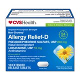 CVS Health Original Prescription Strength Non-Drowsy Allergy Relief-D Tablets, thumbnail image