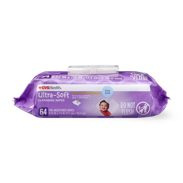 CVS Health Ultra-Soft Cleansing Wipes SoftPak