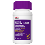 CVS Health 24HR Non Drowsy Allergy Relief Fexofenadine HCl Tablets, thumbnail image