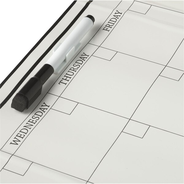 Caliber Peel & Stick Dry Erase Monthly Calendar, White