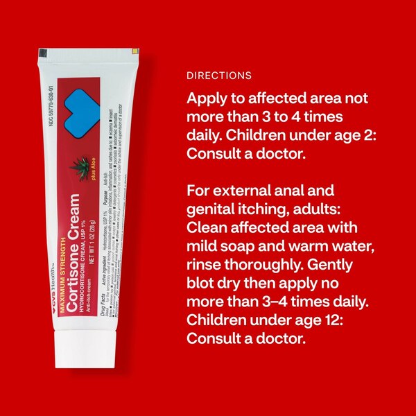 CVS Health Maximum Strength Cortisone Anti-Itch Cream Plus Aloe