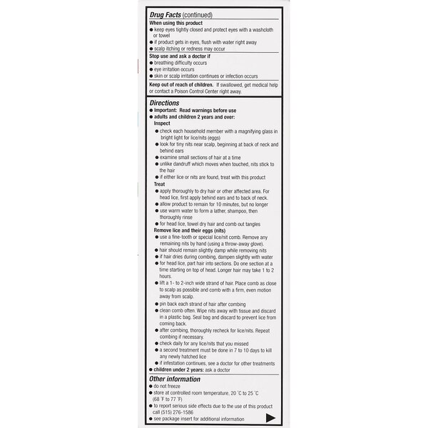 CVS Health Maximum Strength Lice Killing Shampoo