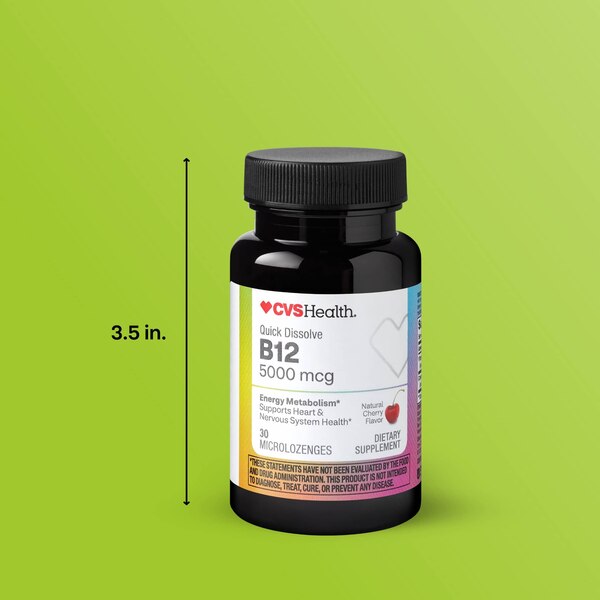 CVS Health Vitamin B12 Microlozenges, 30 CT