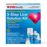 CVS Health Maximum Strength 3-Step Lice Solution Kit, thumbnail image