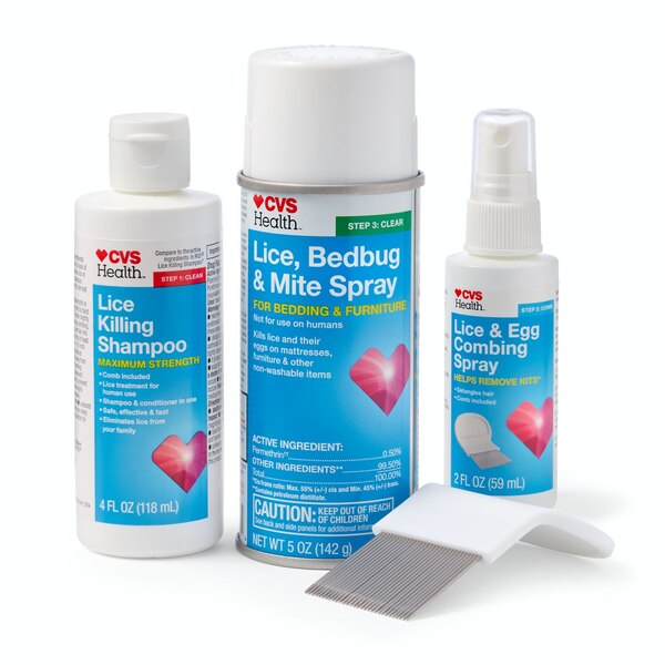CVS Health Maximum Strength 3-Step Lice Solution Kit