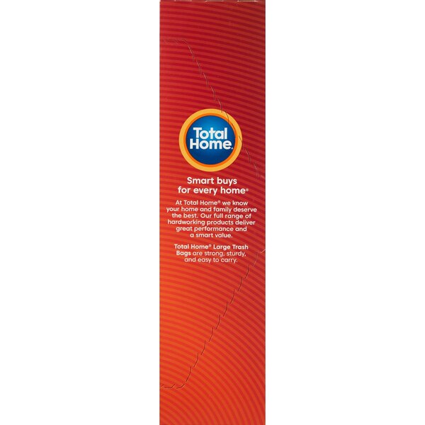 Total Home 30 Gallon Drawstring Trash Bags