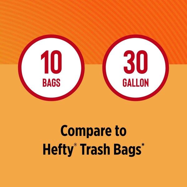 Total Home 30 Gallon Drawstring Trash Bags