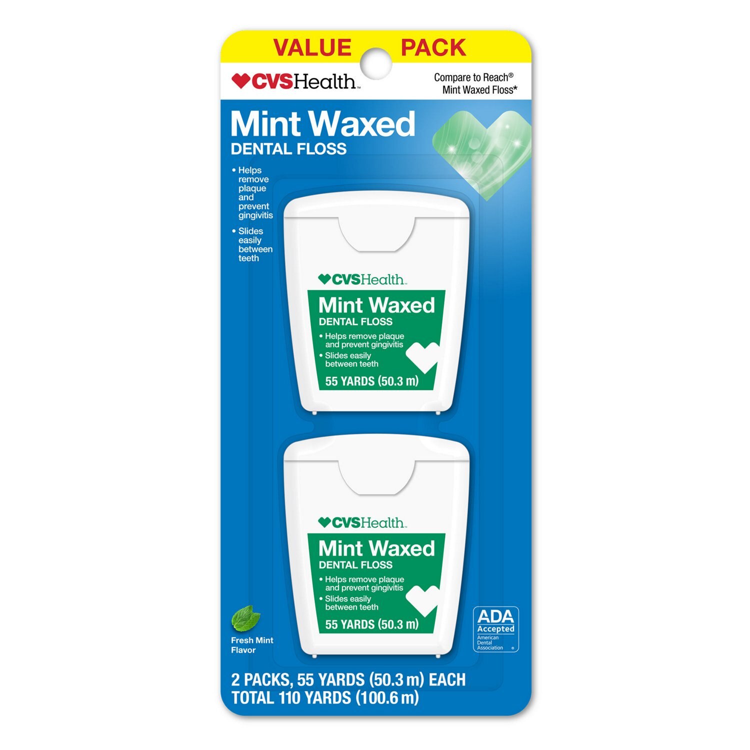 CVS Mint Waxed Dental Floss image.