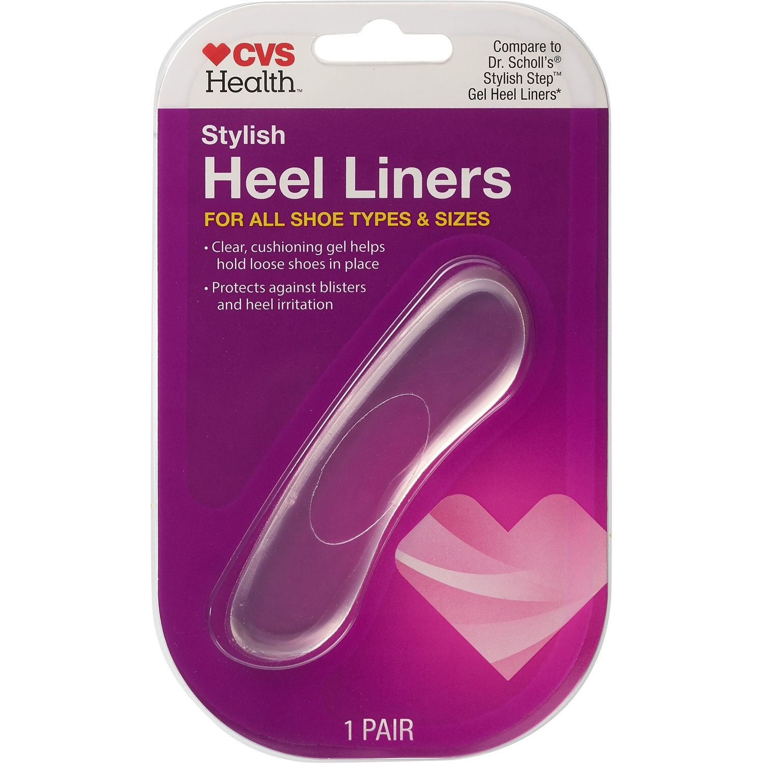 CVS Women's Heel Liners for All Shoe Types & Sizes image.