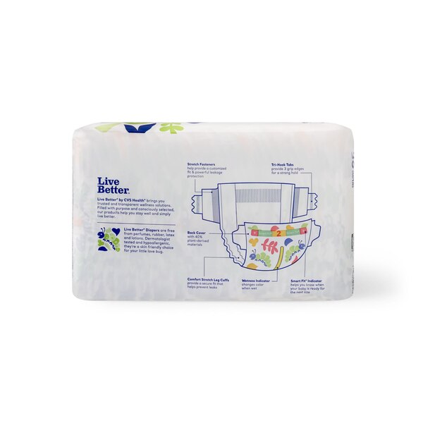 CVS Health Ultra Soft Diapers, Size 2, 36 CT