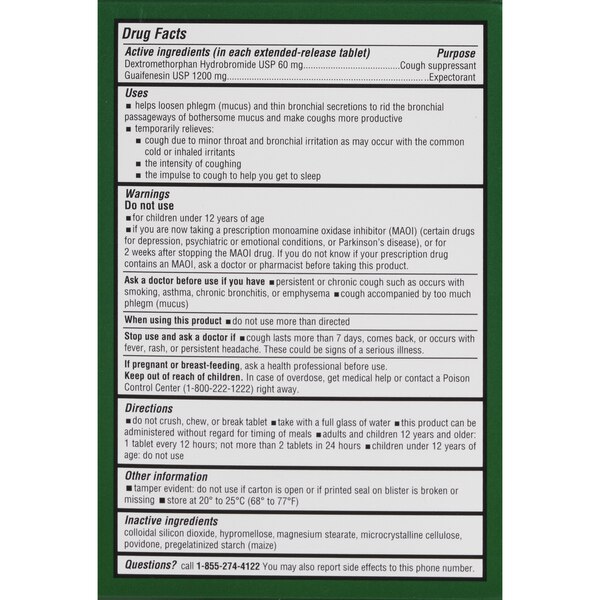 CVS Health 12HR Maximum Strength Mucus DM Extended Release Tablets