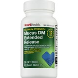 CVS Health 12HR Maximum Strength Mucus DM Extended Release Tablets, thumbnail image