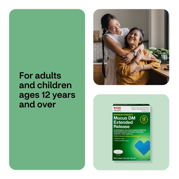 CVS Health 12HR Maximum Strength Mucus DM Extended Release Tablets