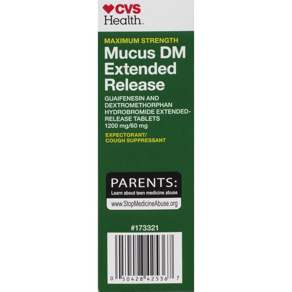 CVS Health 12HR Maximum Strength Mucus DM Extended Release Tablets