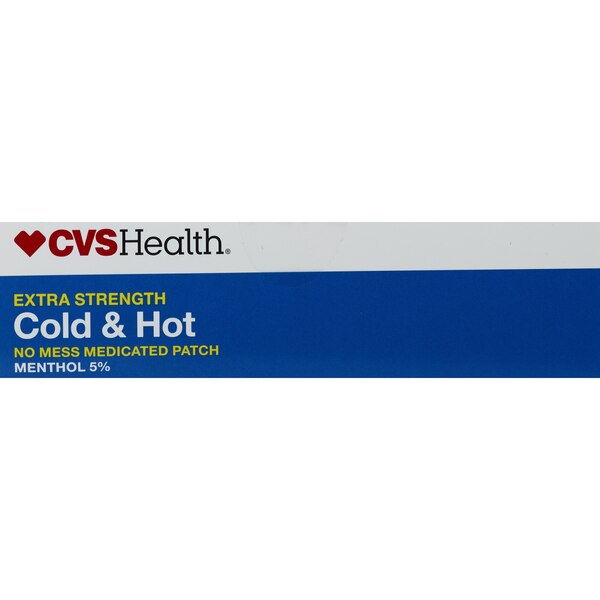 CVS Health Extra Strength Cold & Hot Medicated Patches, Large, 5 CT