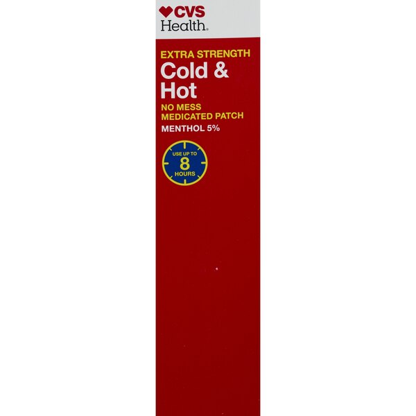 CVS Health Extra Strength Cold & Hot Medicated Patches, Large, 5 CT