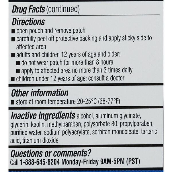 CVS Health Extra Strength Cold & Hot Medicated Patches, Large, 5 CT
