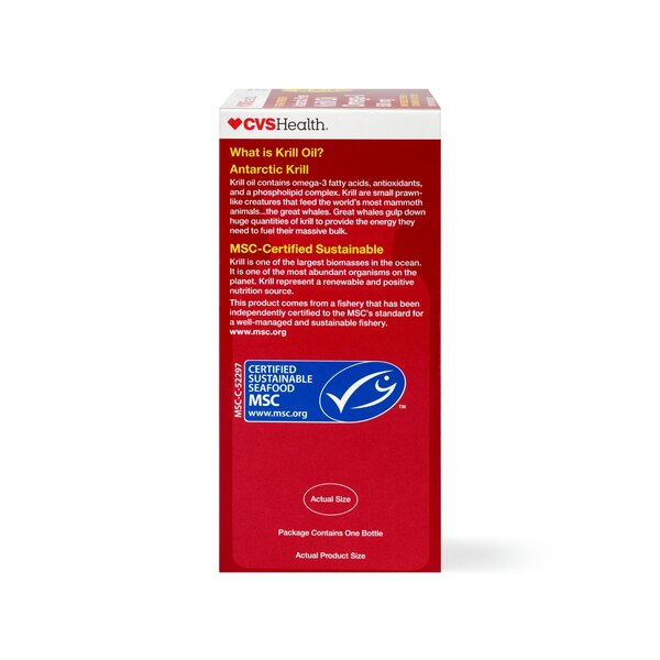 CVS Health Omega-3 Krill Oil Softgels