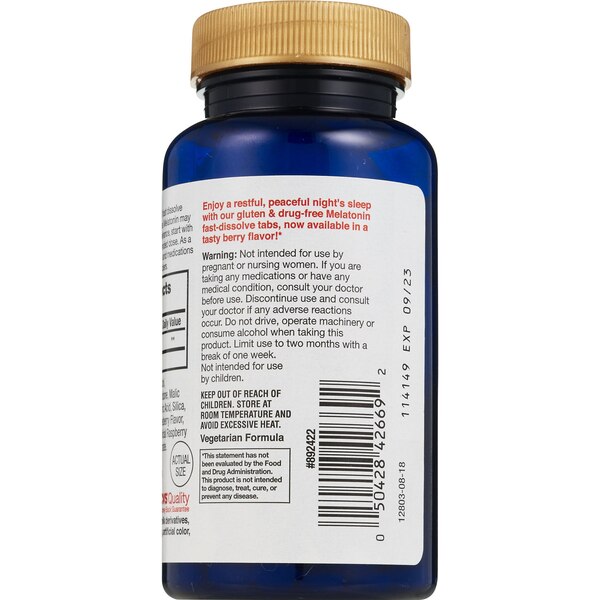 CVS Health Melatonin Sleep Aid 12 MG Fast Dissolve Tablets, Berry, 90CT