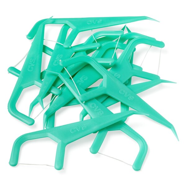 CVS Health Advanced Floss Picks, Mint