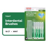 CVS Health Tight Spaces Interdental Brushes, Mint, 16 CT, thumbnail image
