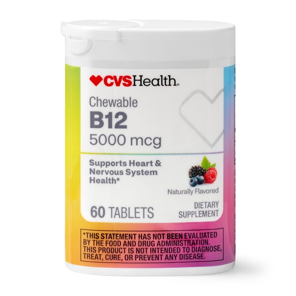 CVS Health Chewable Vitamin B12 Tablets, 60 CT