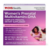CVS Health Women's Prenatal + DHA Tablets/Softgels, 60 CT, thumbnail image