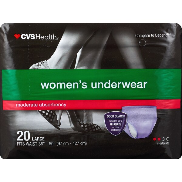 CVS Health Women's Underwear Moderate Absorbency